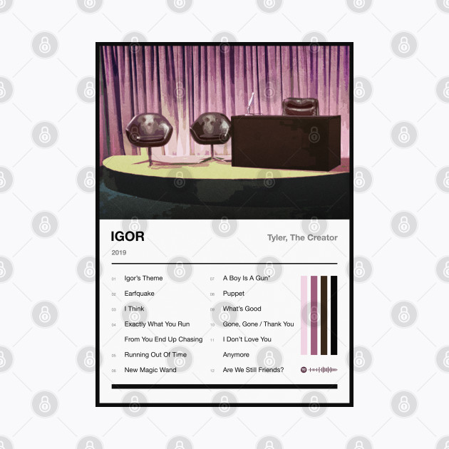 IGOR Tracklist - Tyler The Creator - Phone Case