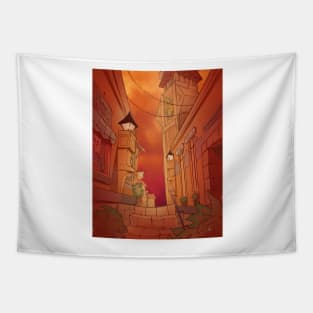twilight town Tapestry