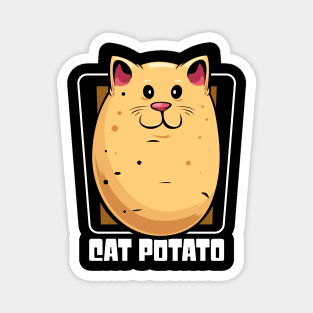 Cute Kawaii Cat Potato Vegetable Kitty Magnet