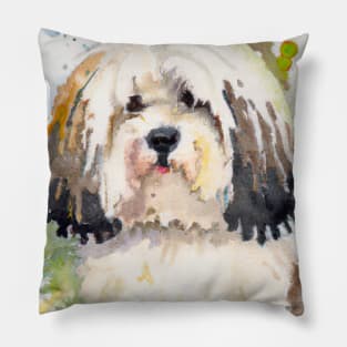 Havanese Watercolor Painting - Dog Lover Gifts Pillow