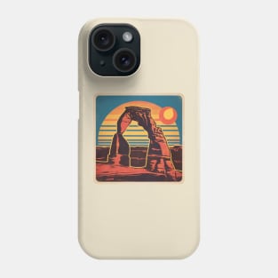 Moab Utah Arches Vintage Sunset Phone Case