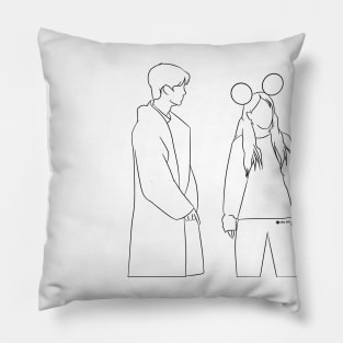 Castaway Diva lineart Korean Drama Pillow