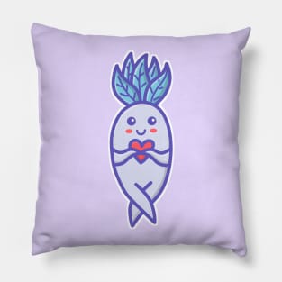 Cute Chibi Baby Mandrake with Heart Pillow