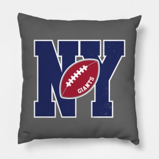 Big Bold New York Giants Monogram Pillow