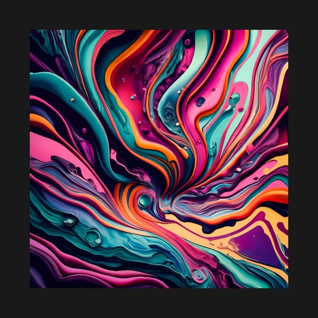 Abstract fluid art by IOANNISSKEVAS