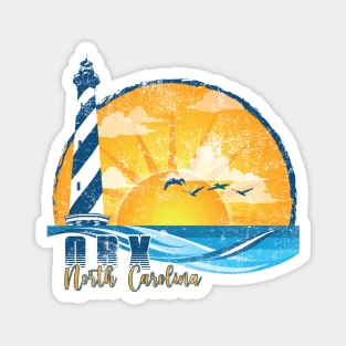 OBX Sunset Distressed Magnet