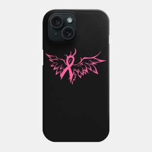 Beautiful Breast Cancer Awareness Bird Ribbon Phone Case