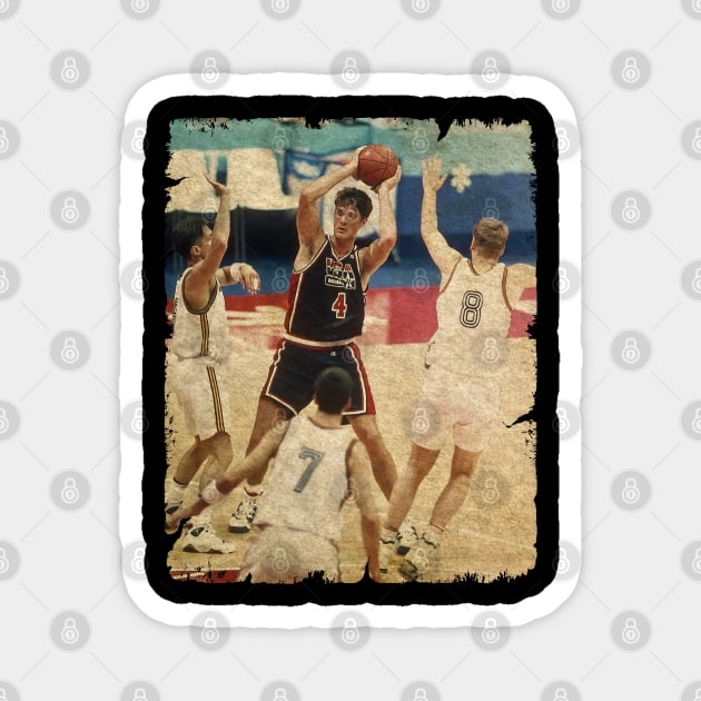 Christian Laettner on The Dream Team, 1992 Magnet by Wendyshopart