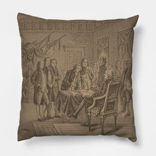 SIGNING THE DECLARATION OF INDEPENDENCE Pillow