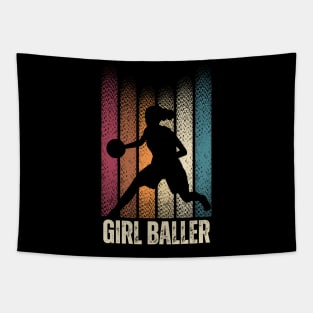 Girl Baller Girls Basketball Tapestry