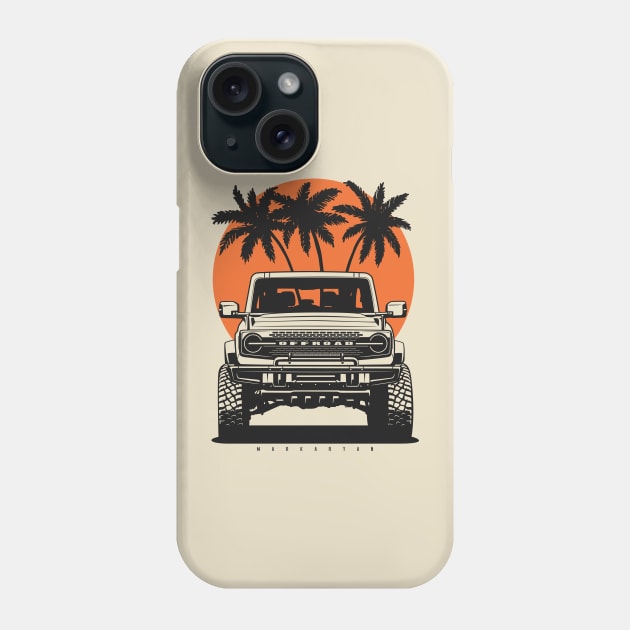 Offroad garage - Bronco Phone Case by Markaryan