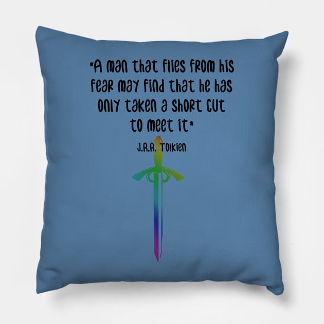 tolkien on fear Pillow by autieangie