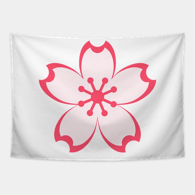 Light Pink Flower Tapestry by EclecticWarrior101