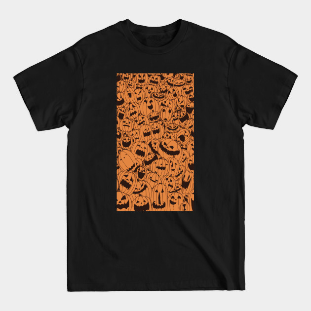 Discover Ghostly Pumpkin Pattern - Halloween - T-Shirt