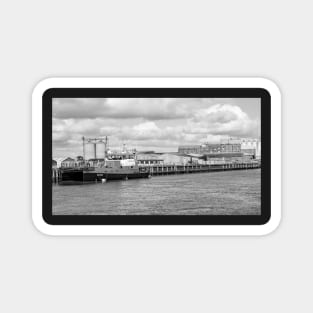 Catamaran moored up in Great Yarmouth docks, Norfolk Magnet