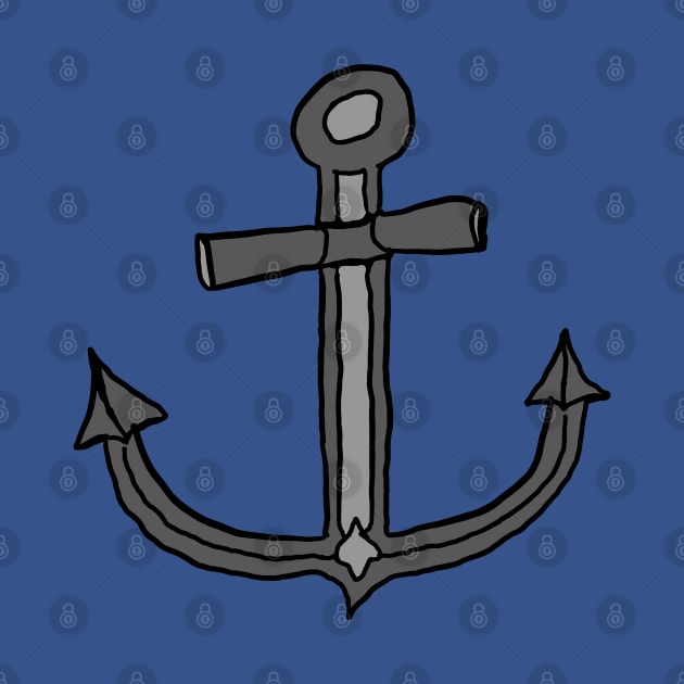 Anchor design, A pretty, cute anchor drawing. by Blue Heart Design