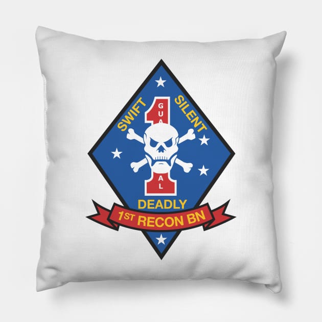 USMC 1st Recon Battalion Pillow by LostHose