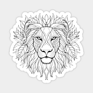 Lion Animal Freedom World Wildlife Wonder Vector Graphic Magnet