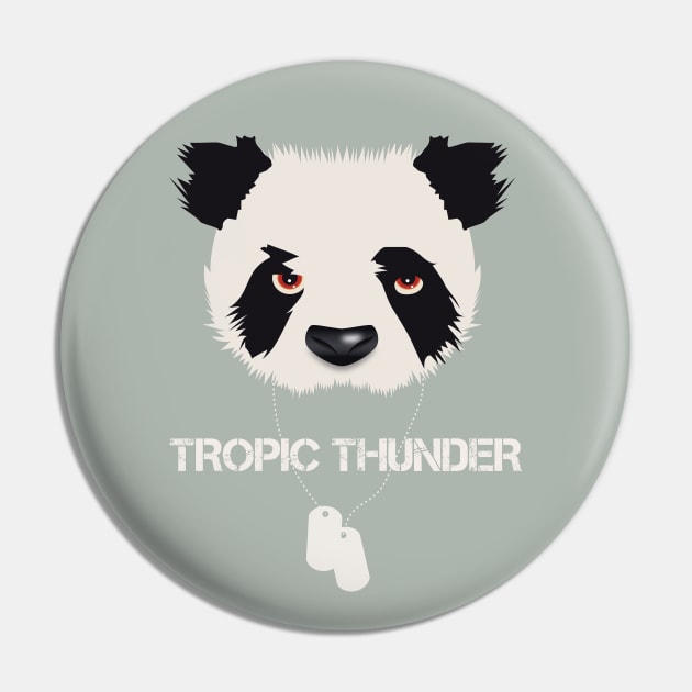 Tropic Thunder - Alternative Movie Poster Pin by MoviePosterBoy