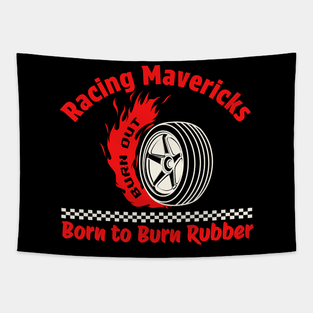 Racing mavericks Tapestry by Fudz design