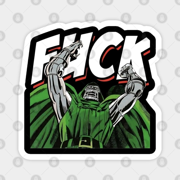 dr doom Magnet by Darkium