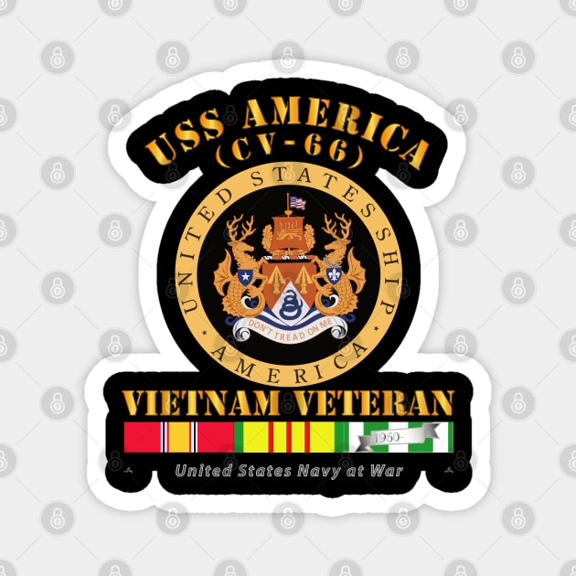 USS America (CV-66) - Vietnam Vet w VN SVC Magnet by twix123844