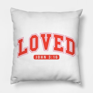 Loved John 3-16 Pillow