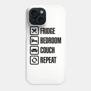 Funny Corona Virus Fridge bedroom couch repeat Phone Case