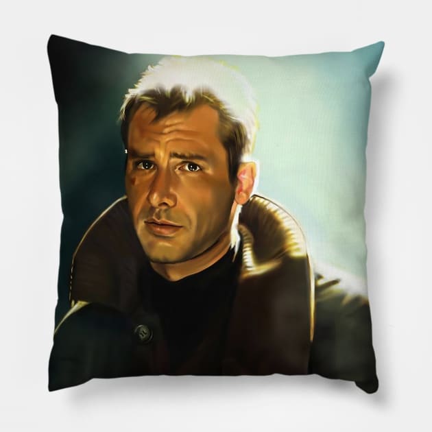 Rick Deckard Pillow by TheSig