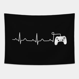 A Gamer Heartbeat Funny Tapestry