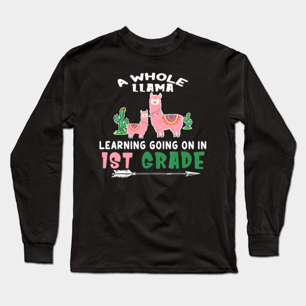 Llama Cactus 1st First Grade Shirt Teacher Student Gift Llama