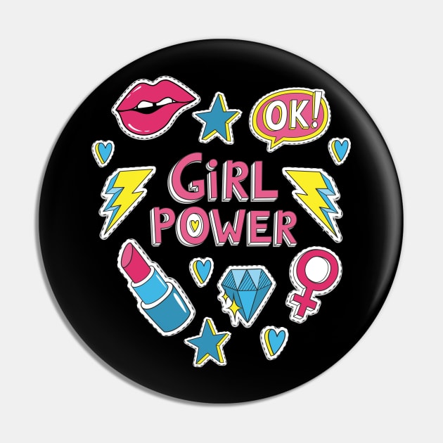 Girl Power Pin by LittleBunnySunshine