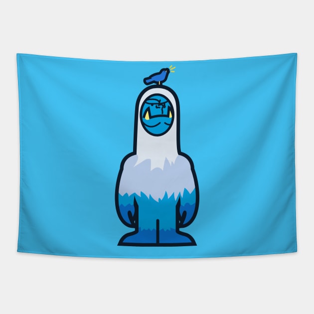 Annoyed Yeti Tapestry by DangerHuskie