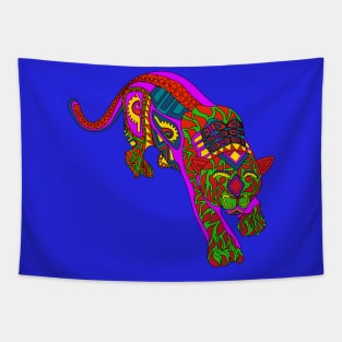 mandala king cougar ecopop Tapestry