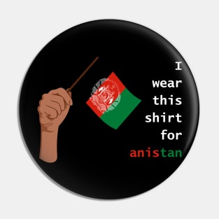 shirt for afghanistan Pin