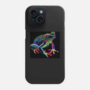 Neon Tree Frog Art Phone Case