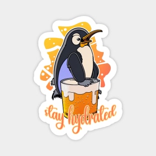 Stay Hydrated | Funny Penguin Magnet