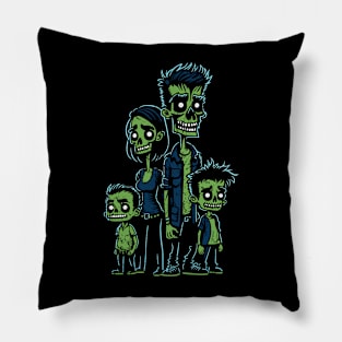 Zombie Family - 4 Pillow