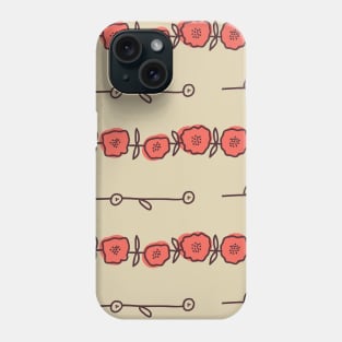 Elegance Seamless pattern with flowers Phone Case