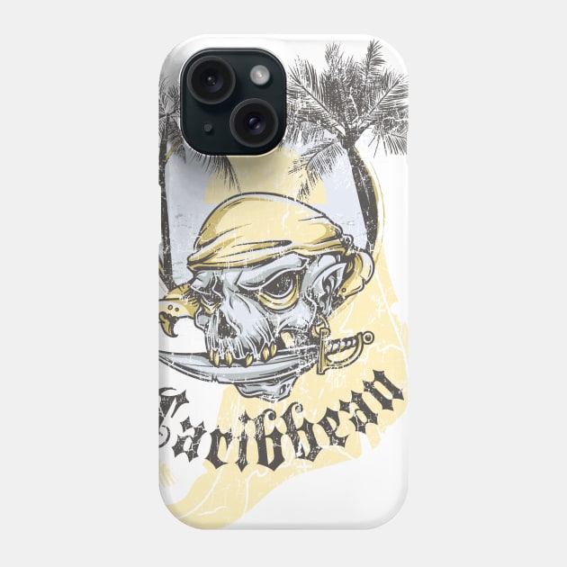 Pirate Skull and Bones Phone Case by inkExtreme