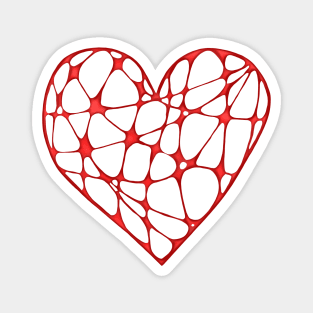 Spiderweb heart Magnet
