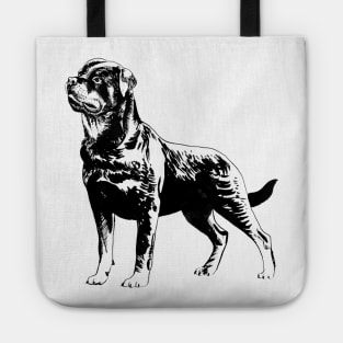 rottweiler portrait Tote