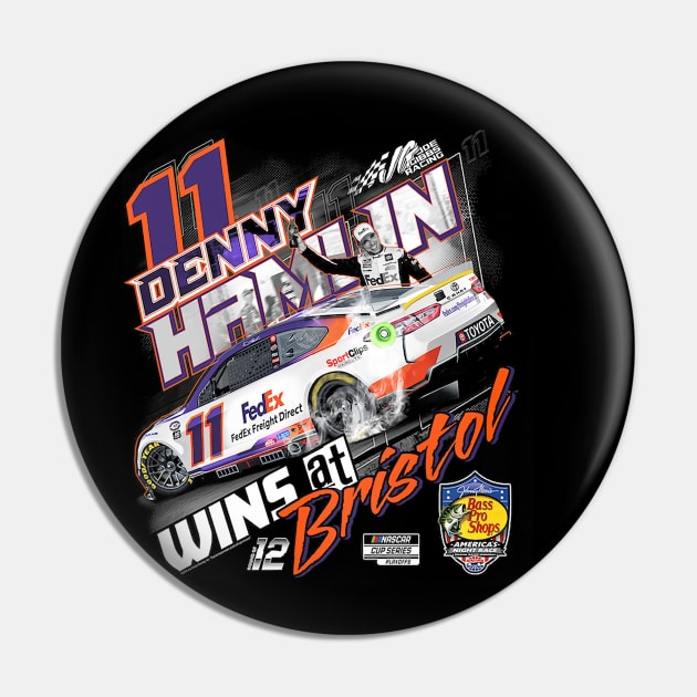 Denny Hamlin Night Race Winner Pin by art.Hamdan