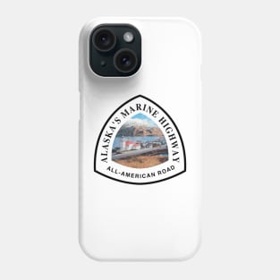 Alaska's Marine Highway All-American Road trail marker Phone Case