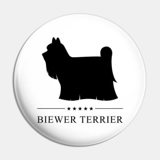 Biewer Terrier Black Silhouette Pin