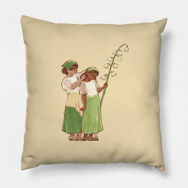 Lily of the Valley 2022 Pillow by samsum.art