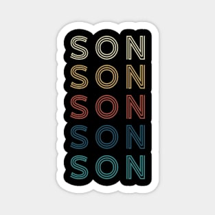 Classic Name Proud Son Personalized Retro Beautiful Magnet