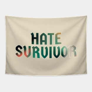 hate survirvor - retro gradient Tapestry