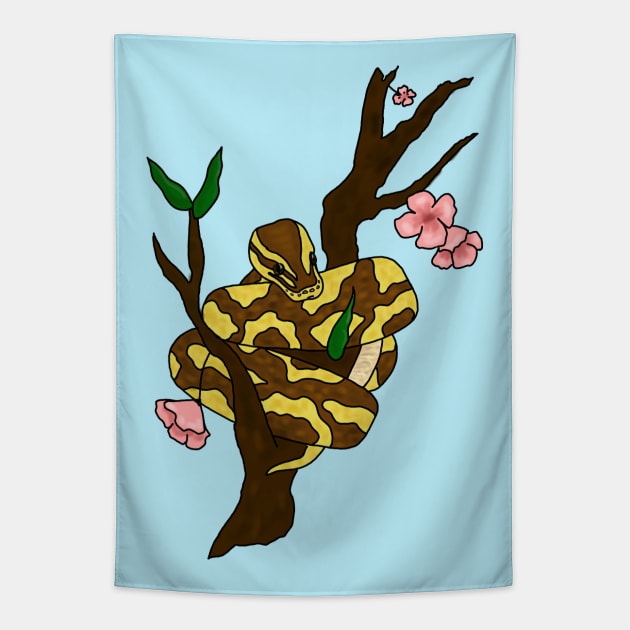 baby ball python pocket tee Tapestry by Art by Lex