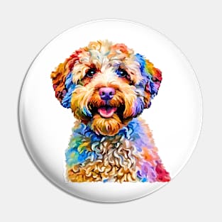 Pop-Art Lagotto Romagnolo Impressionism Pin